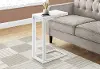 Aria White Contemporary Accent Table