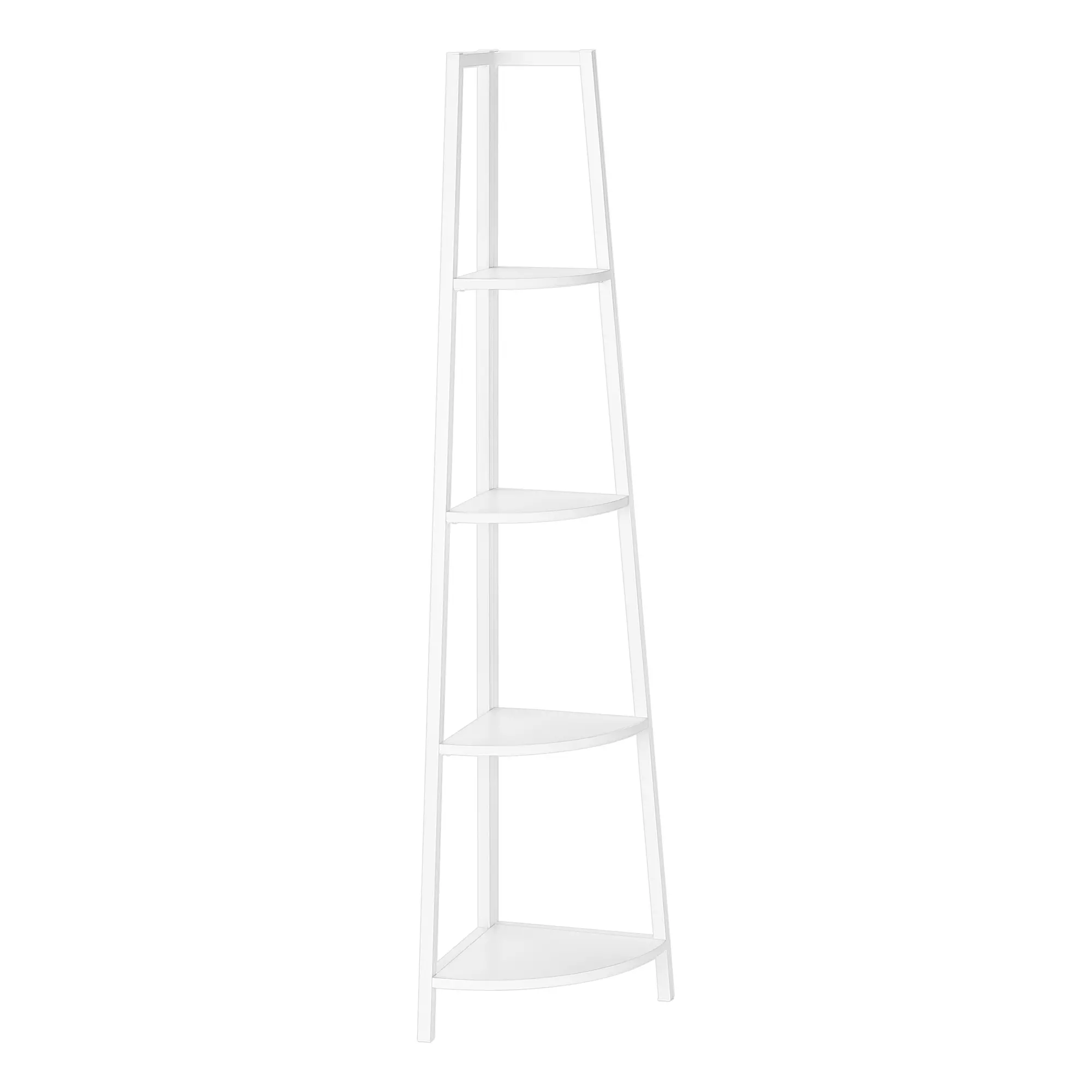 Connor 60 White Corner Bookshelf-4