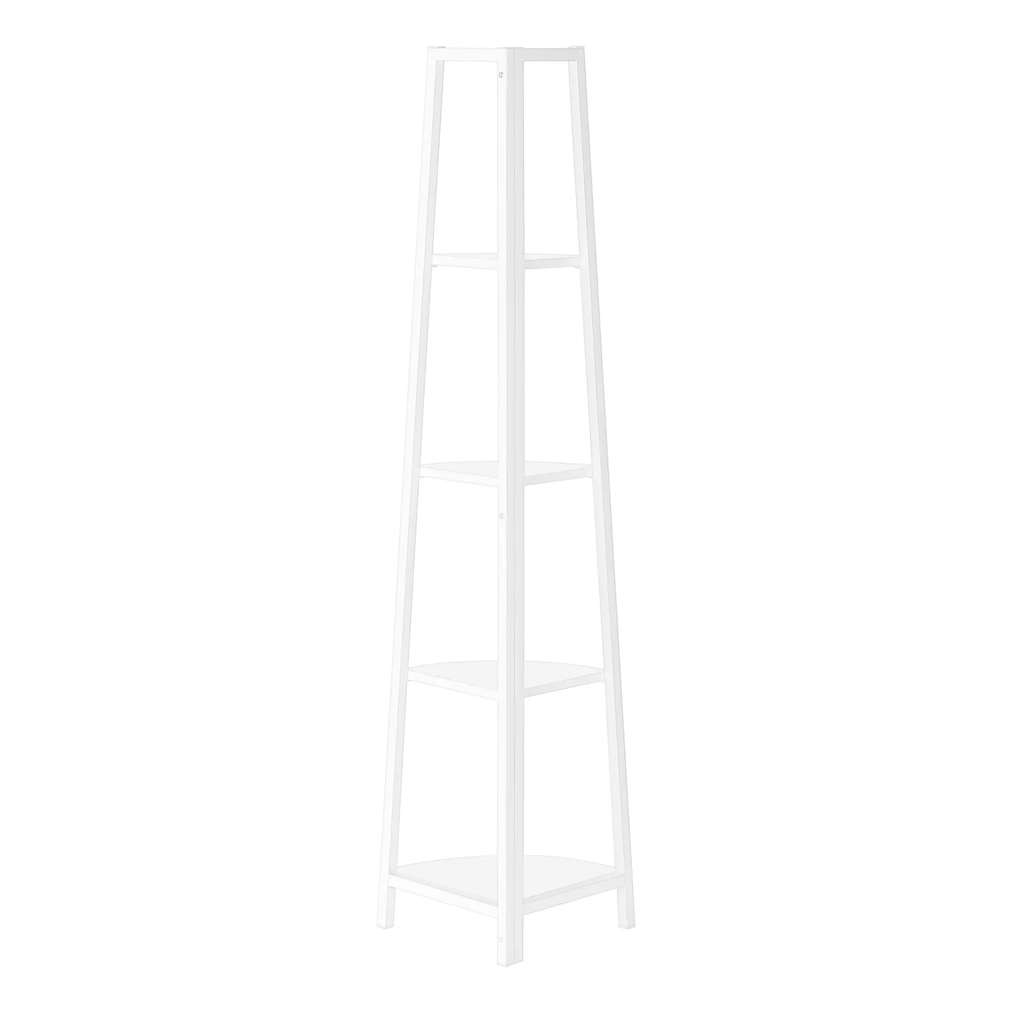 Connor 60 White Corner Bookshelf-5