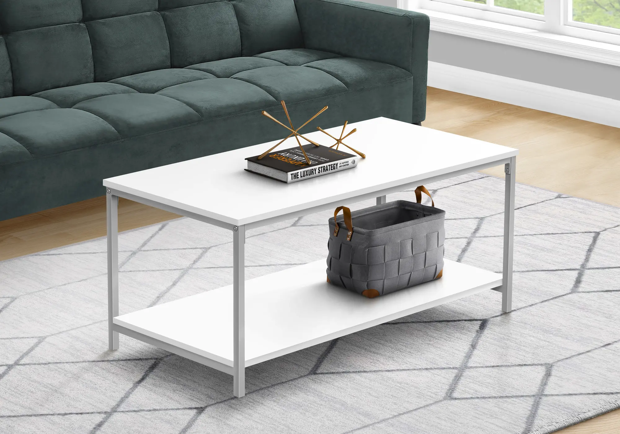 Harley White Coffee Table-2