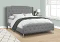 Grace Gray Queen Upholstered Bed