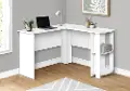 White 48-Inch Modern Corner Office Desk