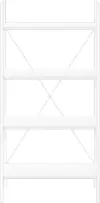 Winston 48  White Bookshelf