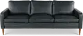 Volcano Blue Leather Sofa