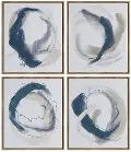 Geneva Blue and Gray Assorted Framed Wall Art
