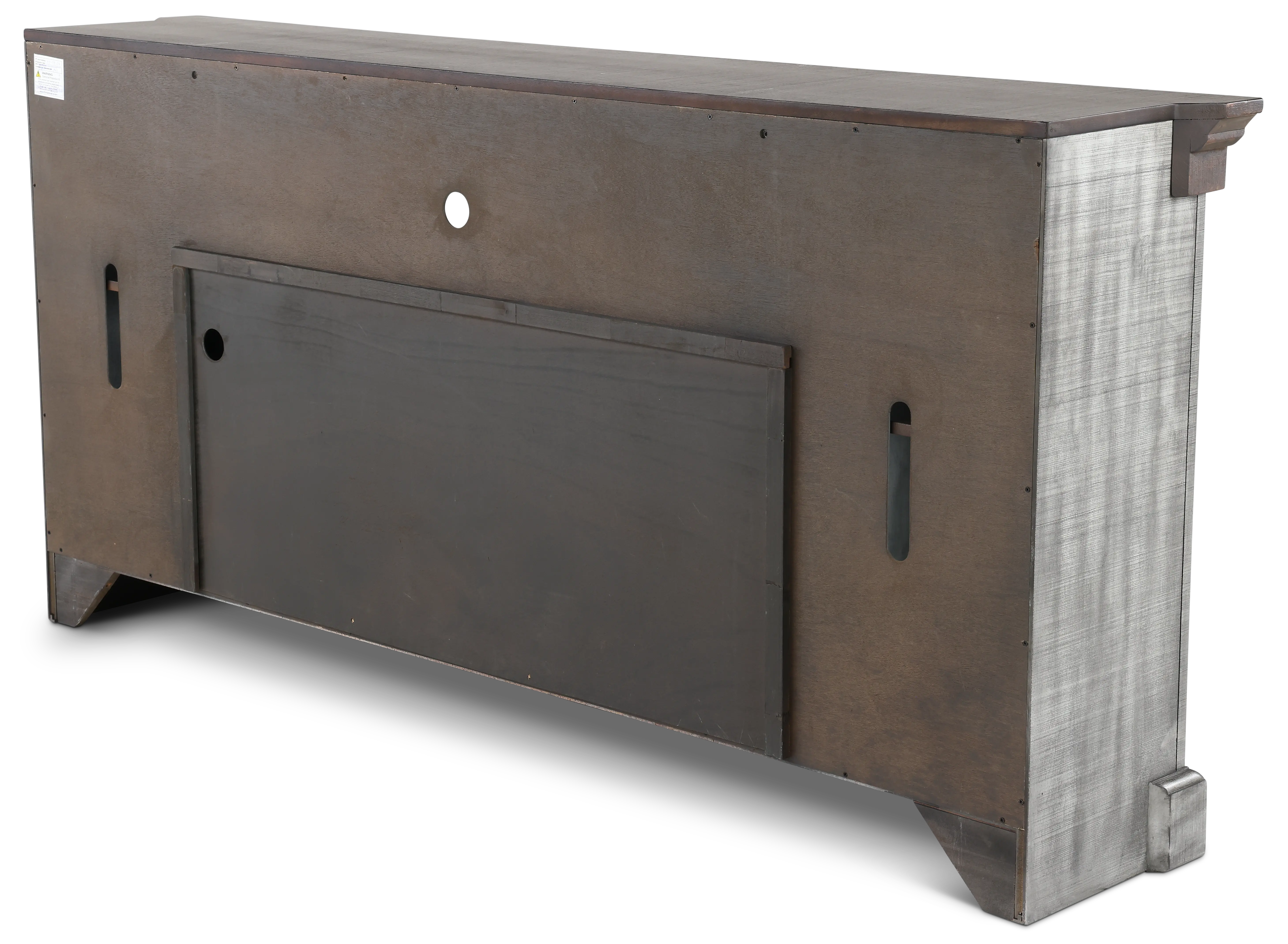 Avalon Gray 82 Fireplace TV Stand-9