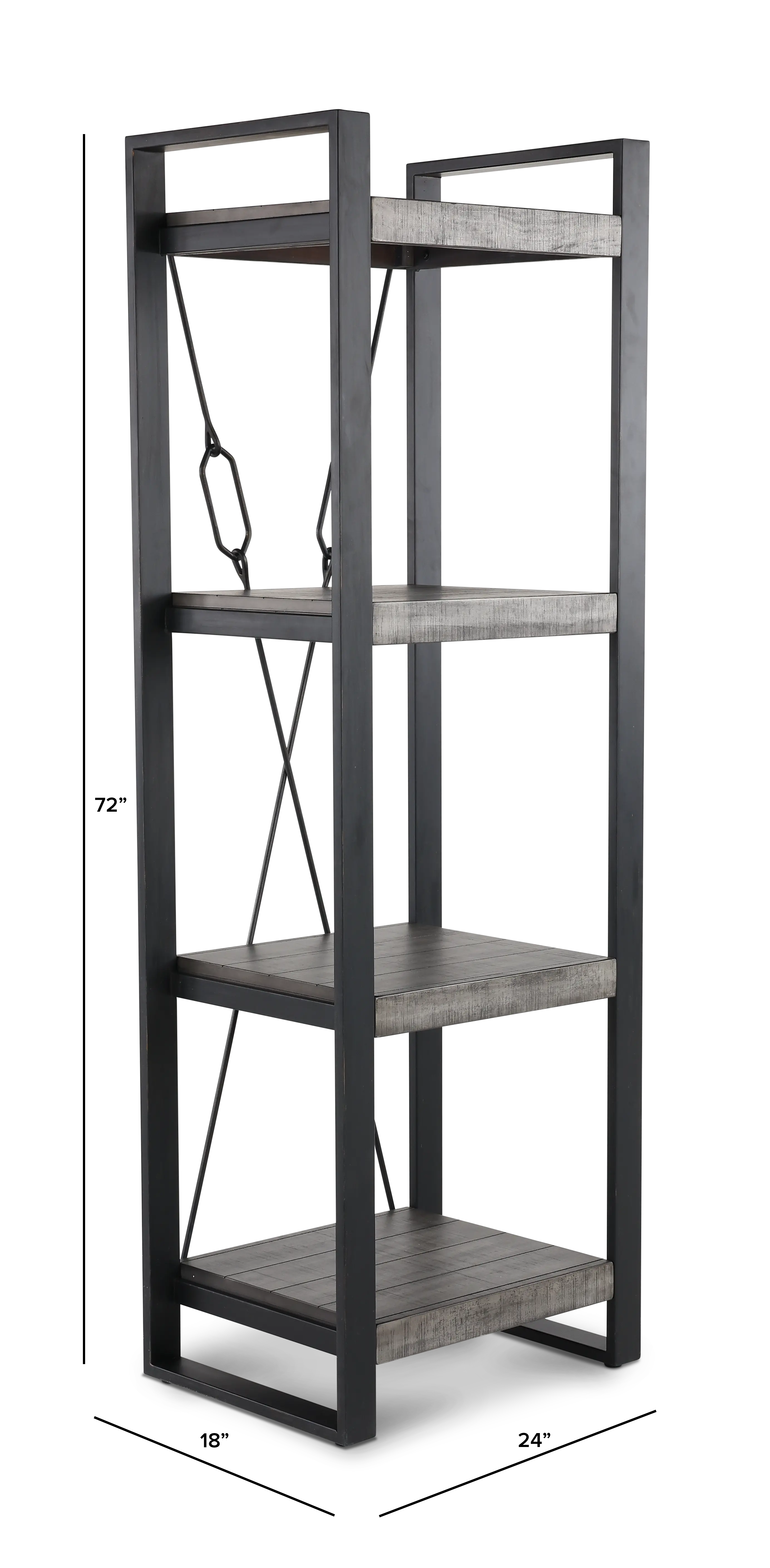Ferrand Gray Bookcase Pier-3