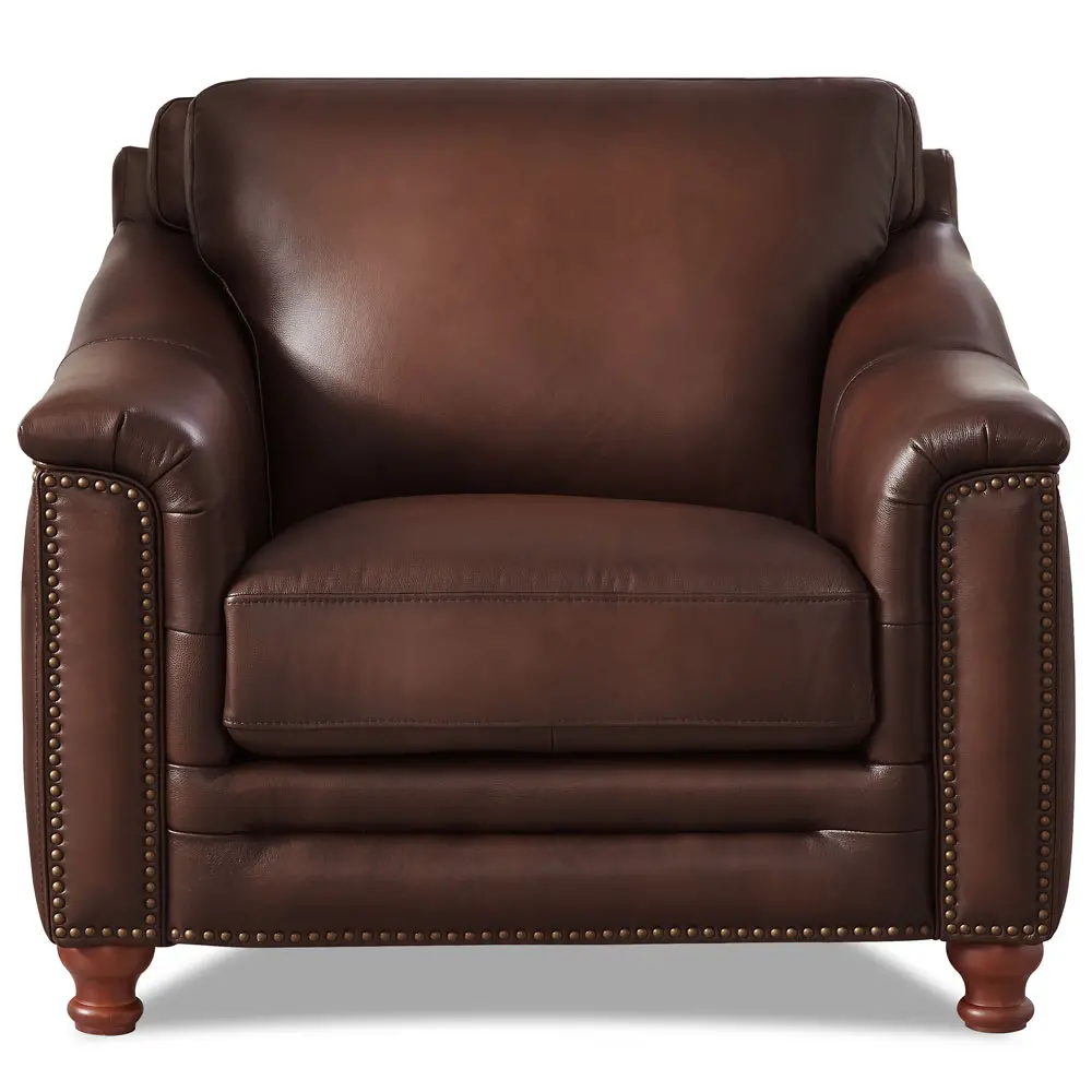 Billingham Caramel Brown Leather Chair-6