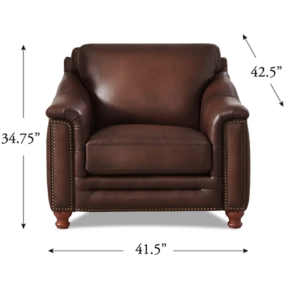 Billingham Caramel Brown Leather Chair-7