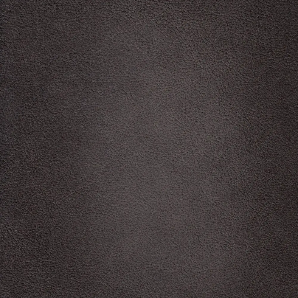 Billingham Ash Gray Leather Oval Ottoman-4
