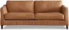 Sara Saddle Brown Leather Sofa