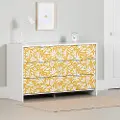 15597 Bloom White and Yellow Dresser