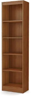 7276758 South Shore Axess Morgan Cherry 5-Shelf Narrow Bookcase
