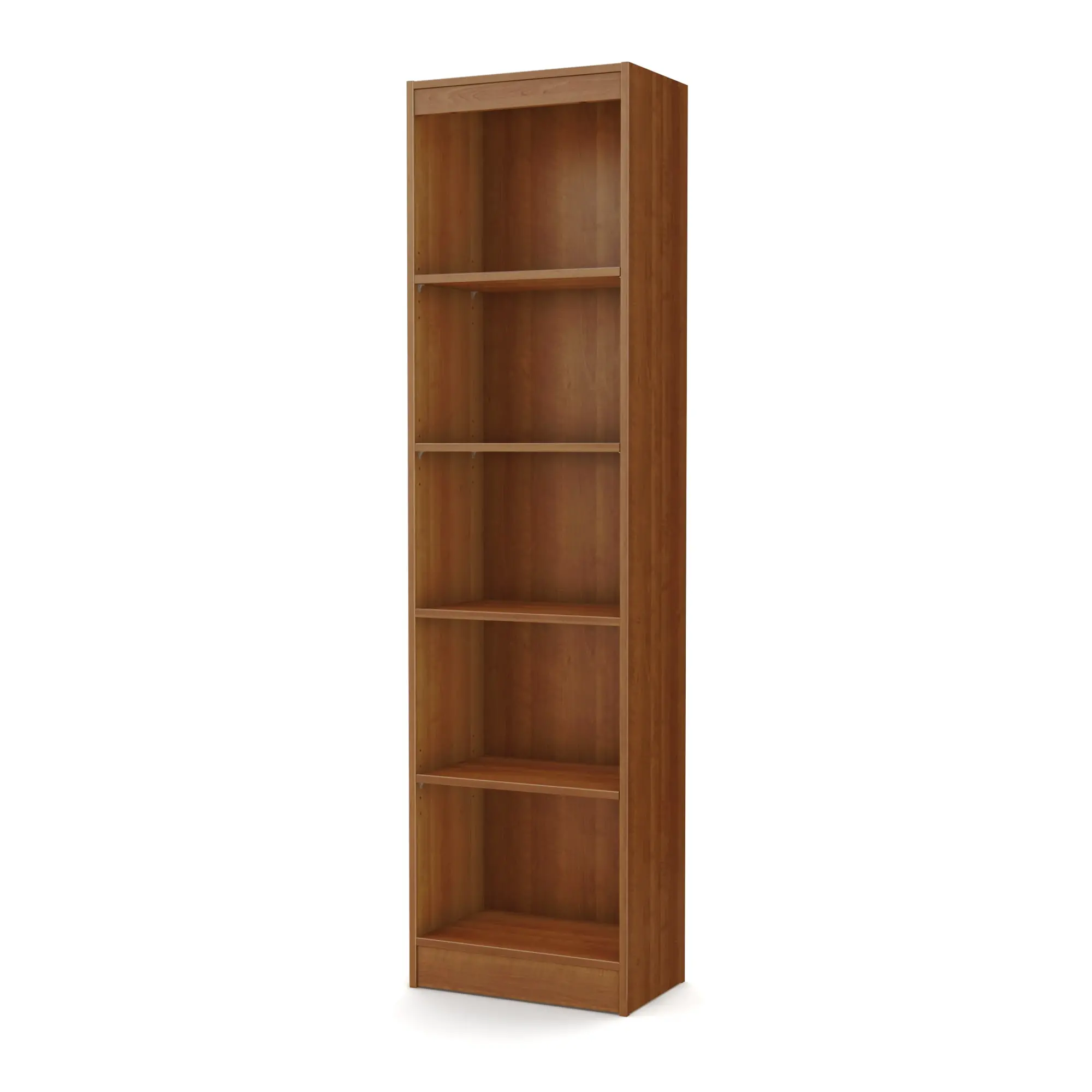 7276758 South Shore Axess Morgan Cherry 5-Shelf Narrow Bookcase-2
