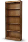 7276768C South Shore Axess Morgan Cherry 5-Shelf Bookcase