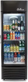 Levella 9.0 Cu Ft Display Beverage Refrigerator - Black