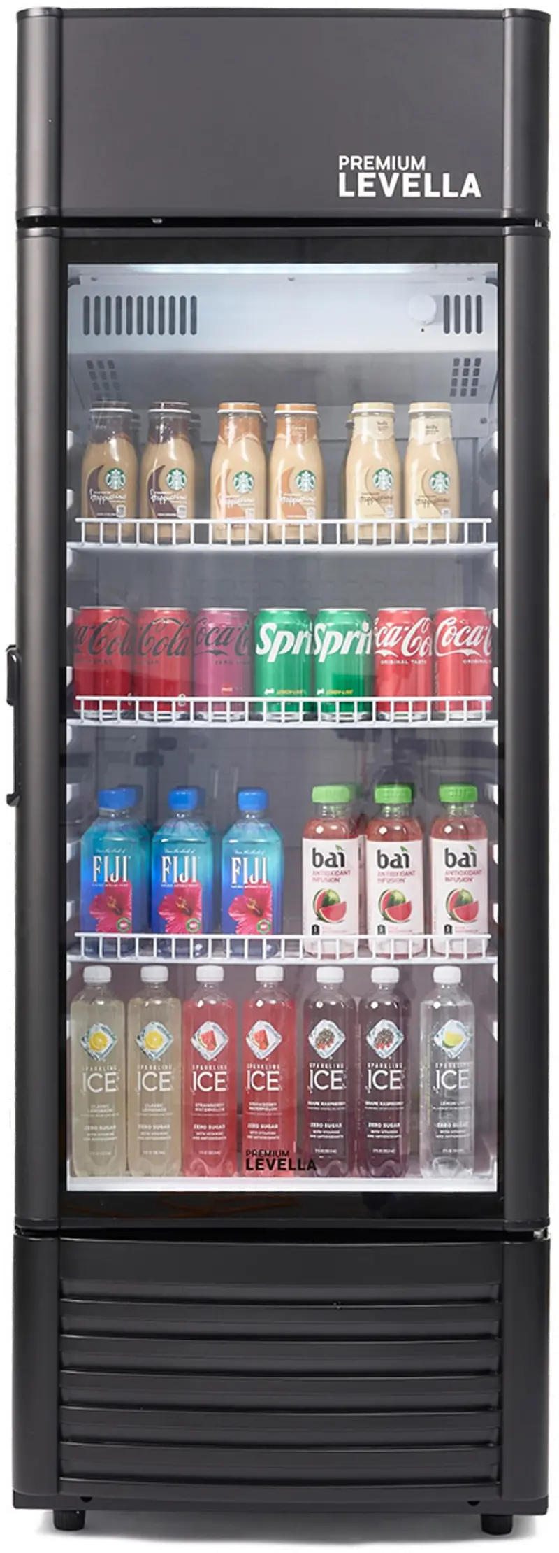 Levella 6.5 Cu Ft Display Beverage Refrigerator - Black
