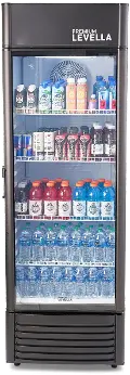 Levella 15.5 Cu Ft Display Beverage Refrigerator - Black