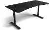 Arena Gun Metal Dark Gray Gaming Desk