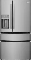 GRMC2273CF Frigidaire Gallery 21.5 Cu Ft French Door Refrigerator - Counter Depth Stainless Steel