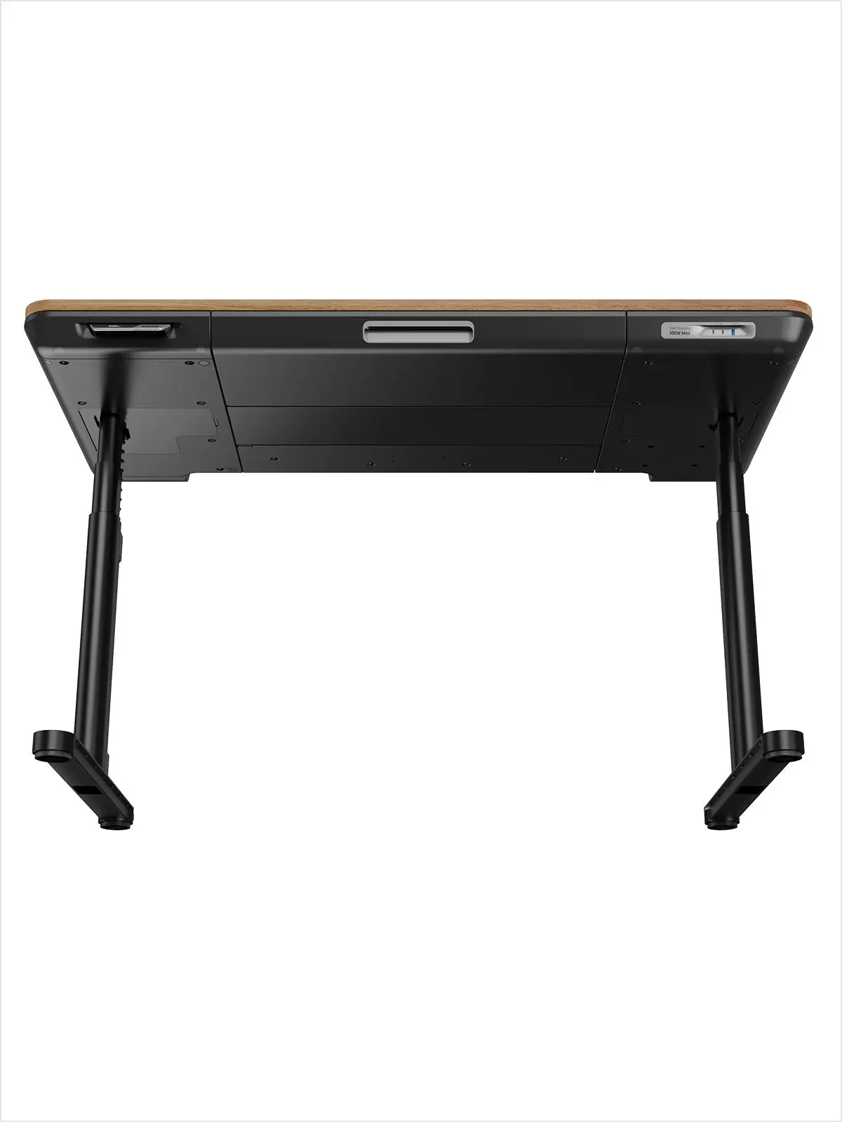 ErgoFx Adjustable Height Standing Desk With Walnut Desktop-5