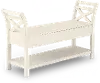 48 White Mahogany Solid Bench