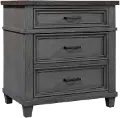Carmen Slate Gray Nightstand