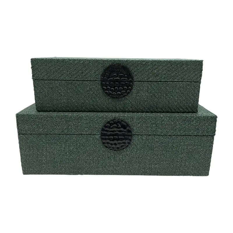 Sage Large Green Medallion Box