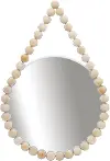 36  Wood Beaded Wall Mirror