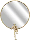 24 Inch Gold Metal Man Mirror