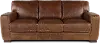 Dakota Brown Leather Sofa