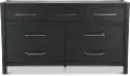Boho Black Dresser
