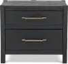 Boho Black Nightstand