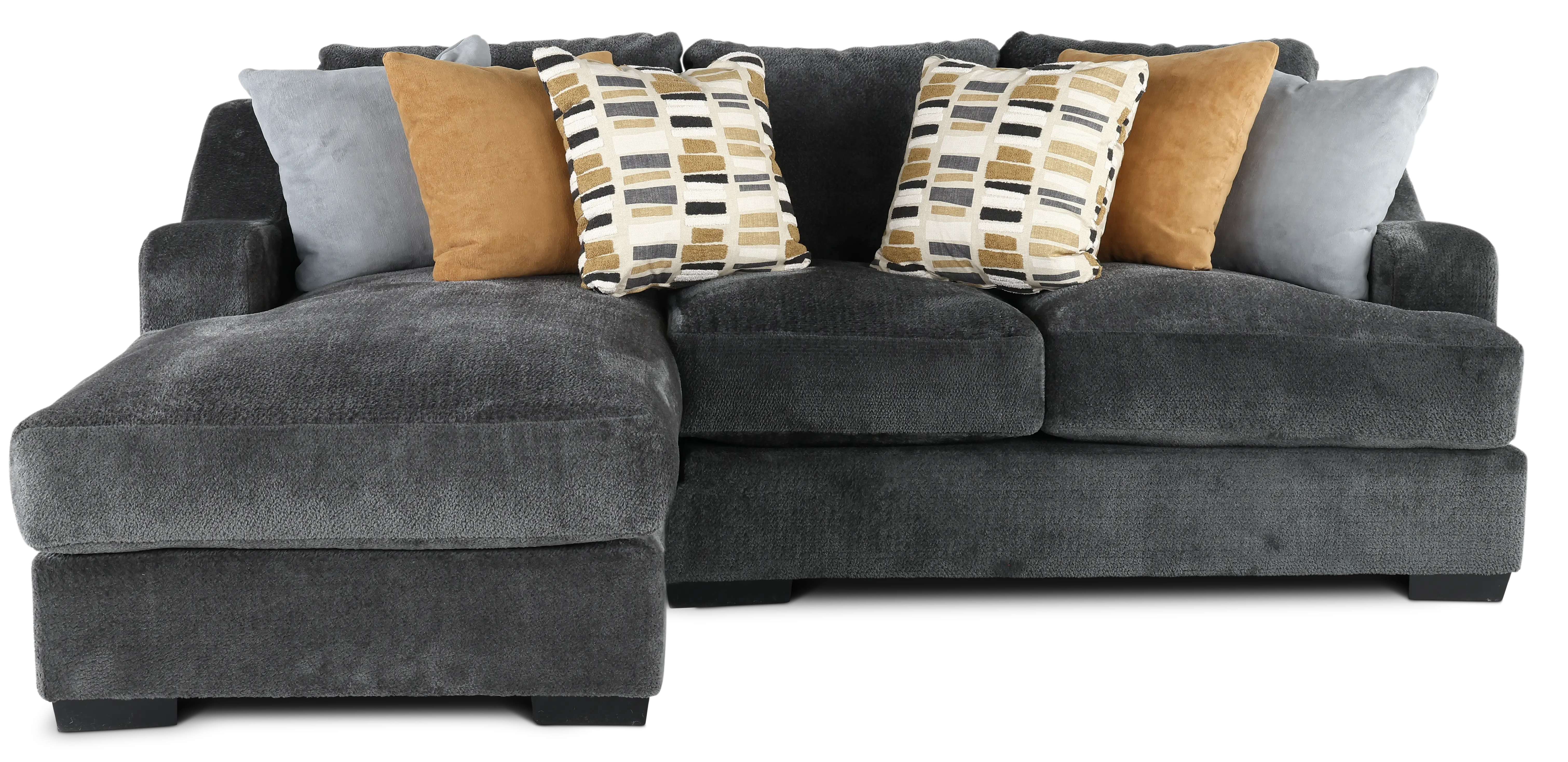 2PC/GRPT/CHLLNGR/OP1 Challenger Graphite Gray 2 Piece Sectional-1