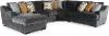 4PC/GRPT/CHLLNGR/OP1 Challenger Graphite Gray 4 Piece Sectional