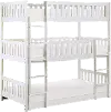 Oakley White Triple Twin Bunk Bed