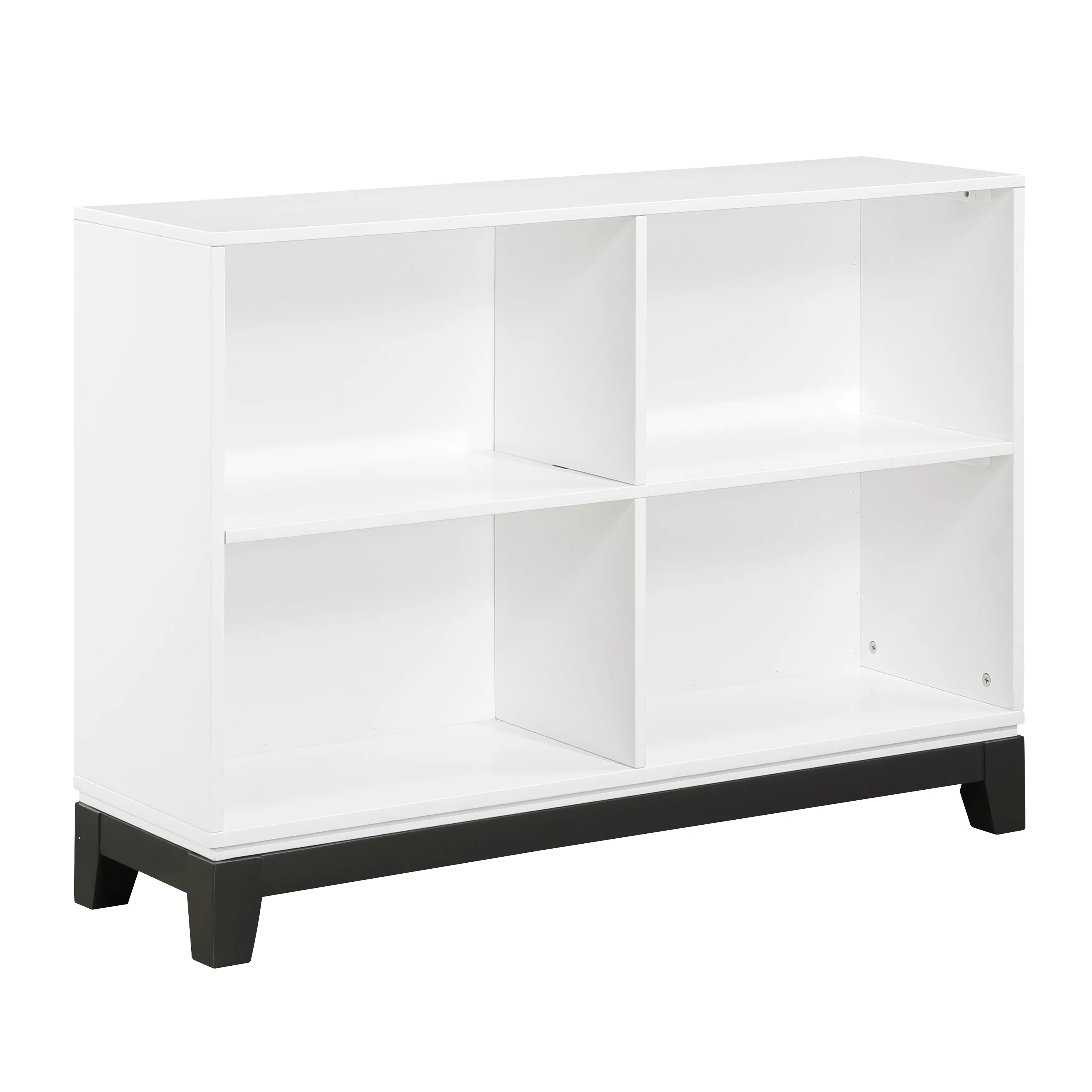 Jordan White 4-Shelf Bookcase-1