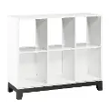 Jordan White 6 Shelf Bookcase