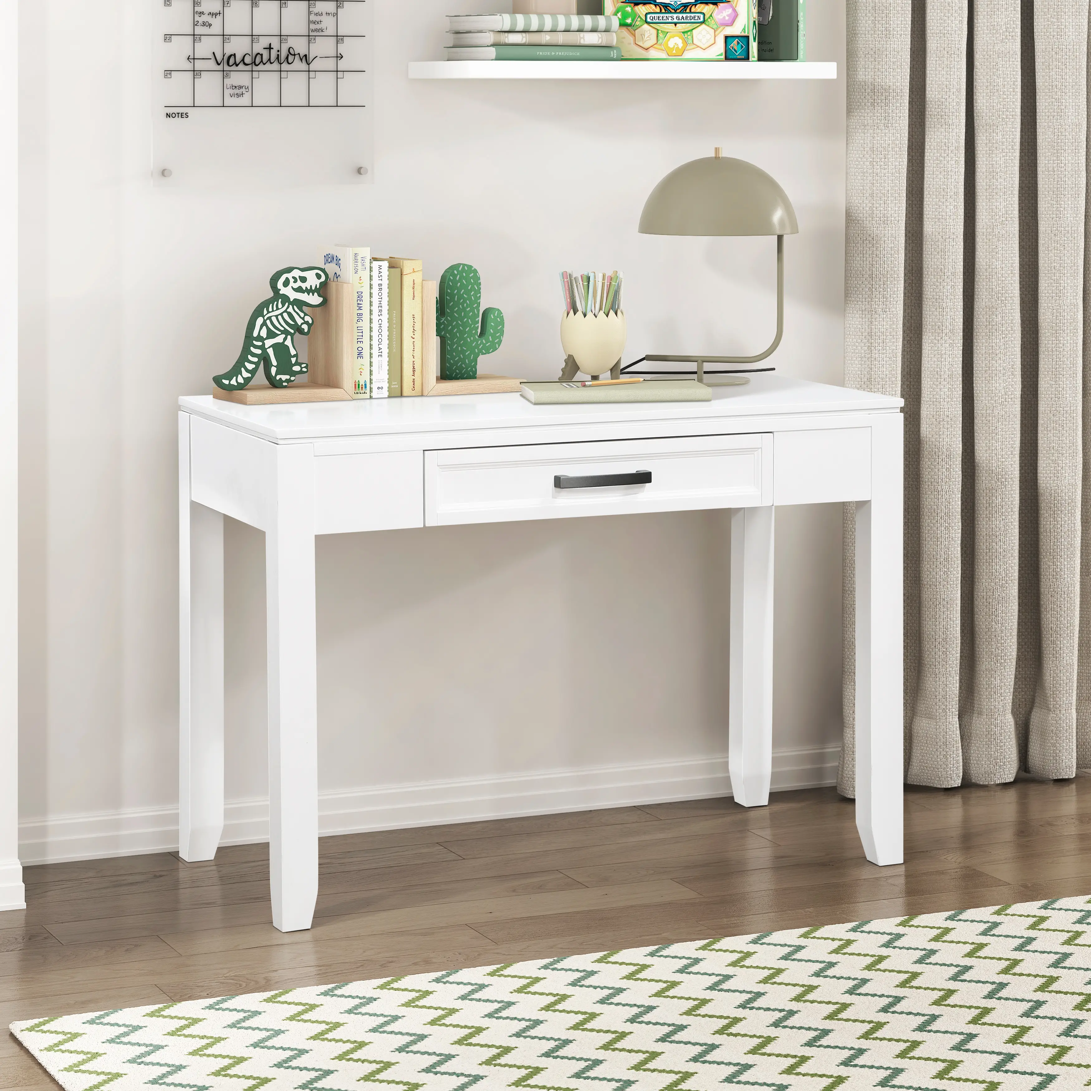 Jordan White Writing Desk-2
