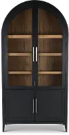 Flynn Black Arched Cabinet