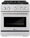 SGR30 ZLINE 30  Professional 4-Burner Gas Range - Stainless Steel