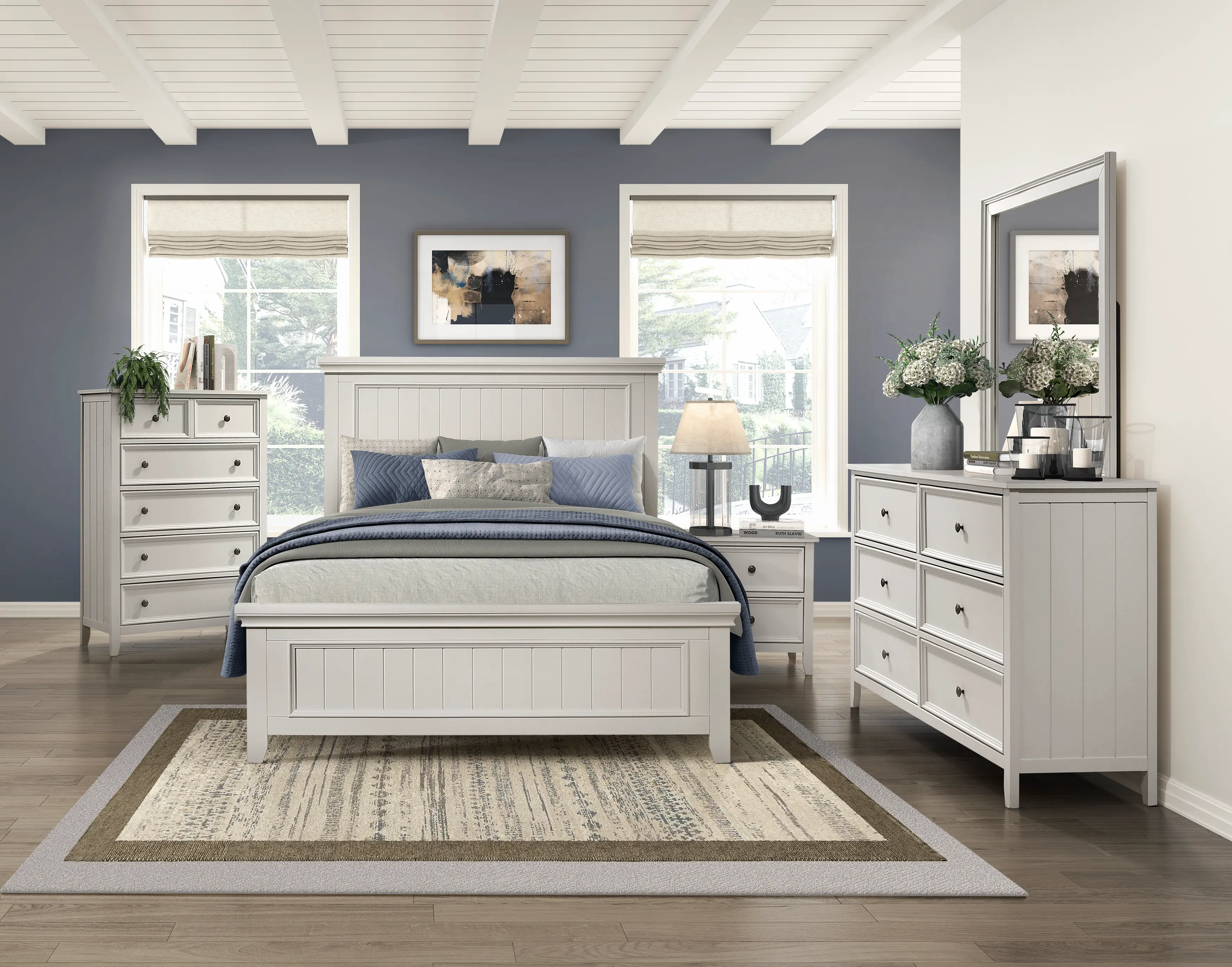 Donahue Off-White Queen Bed-2