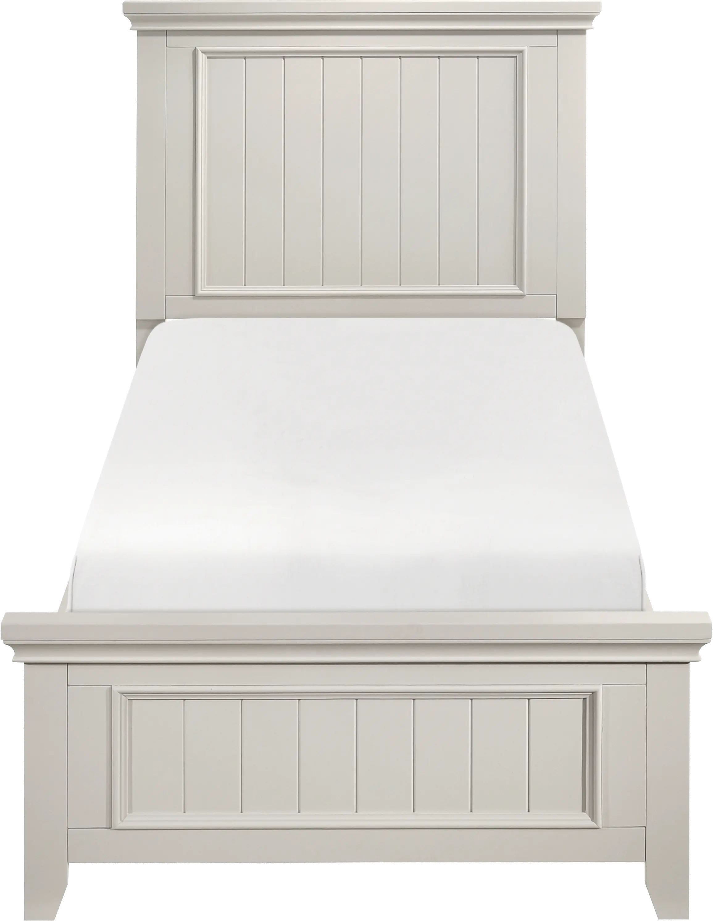 Donahue Off-White Twin Bed-1