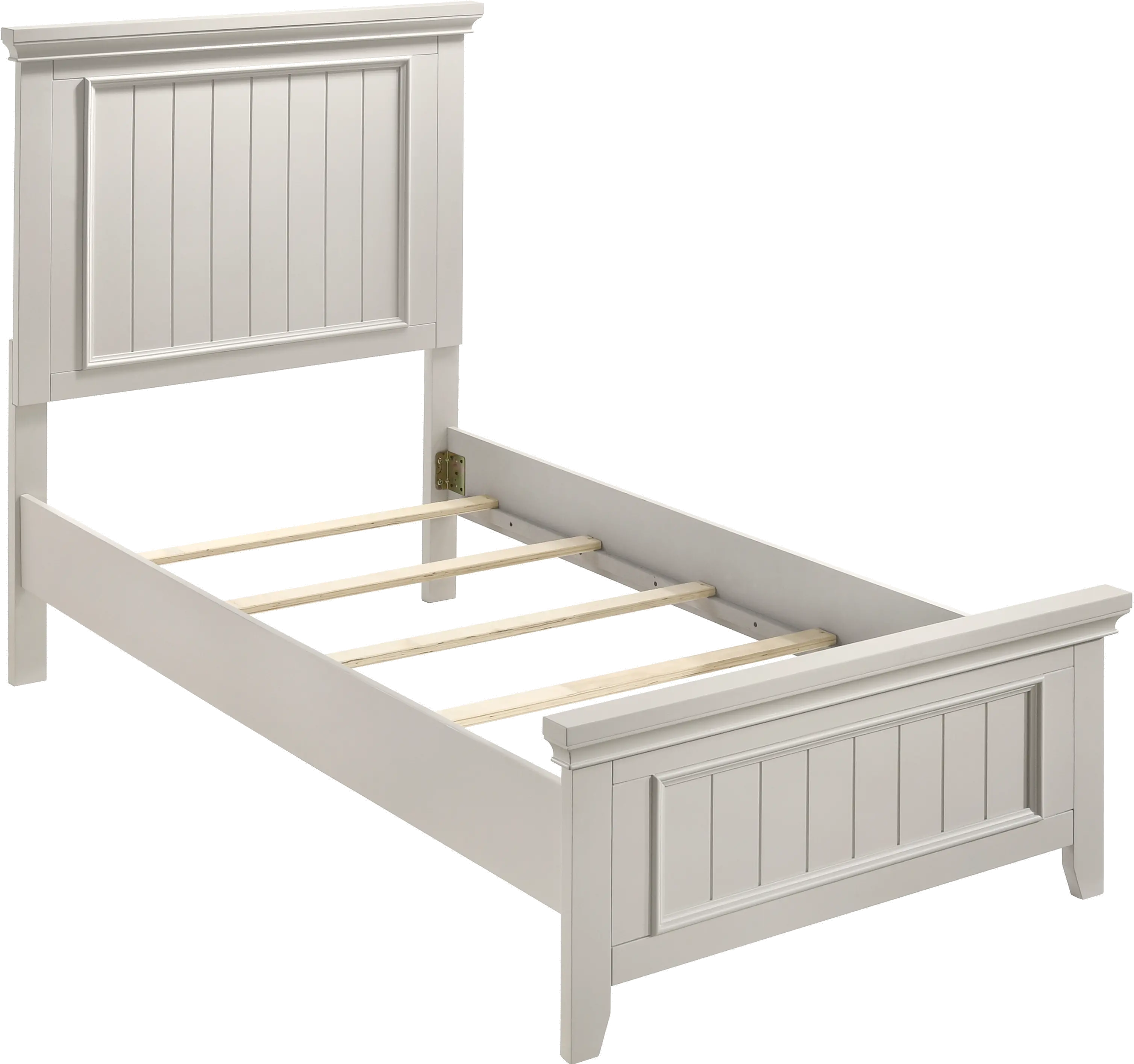 Donahue Off-White Twin Bed-4
