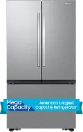 RF32CG5100SR Samsung 32 Cu Ft Mega Capacity French Door Refrigerator - Stainless Steel