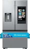 RF32CG5900SR Samsung 30 Cu Ft Mega Capacity French Door Refrigerator with Family Hub - Stainless Steel