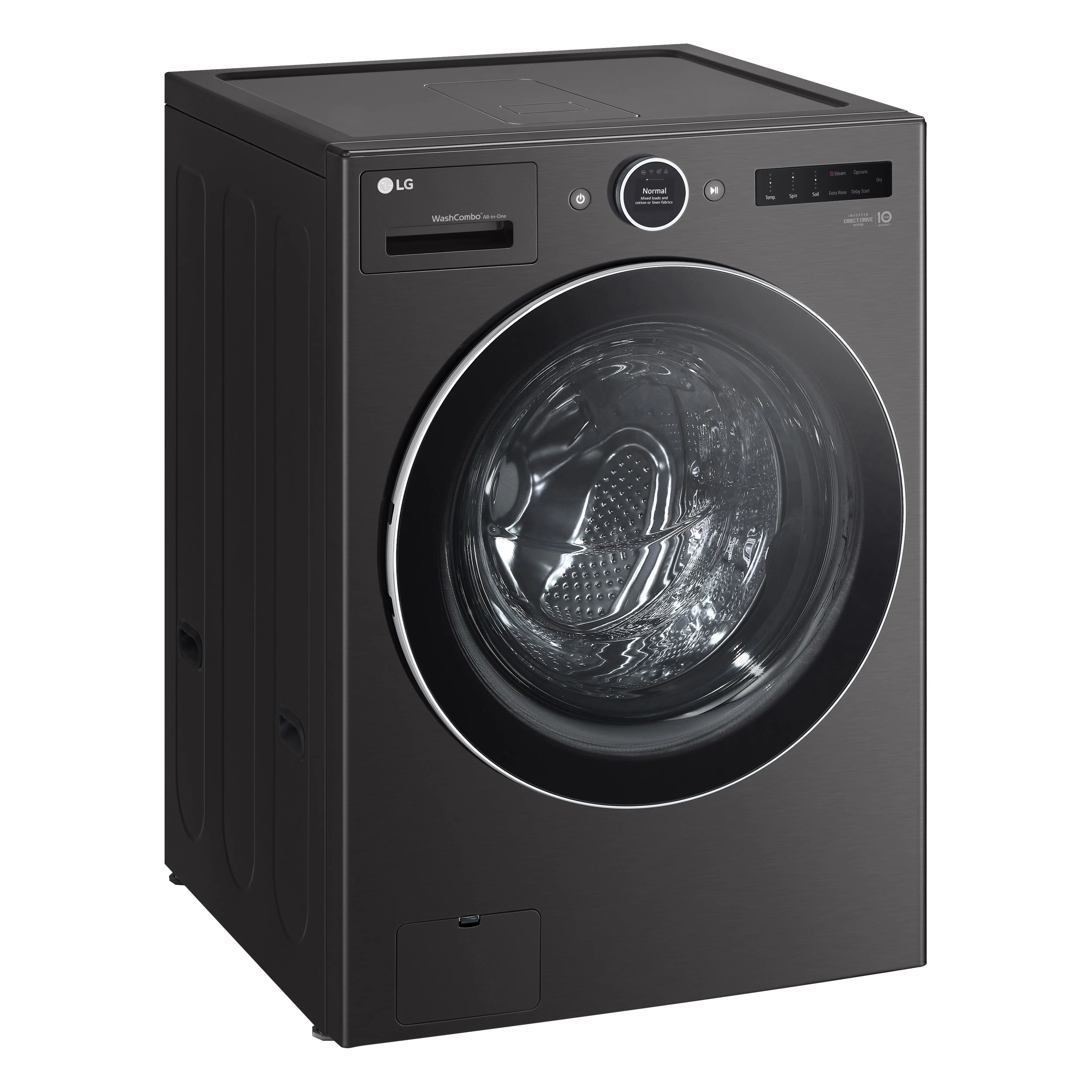 WM6998HBA LG 5.0 Cu Ft WashCombo™ All-in-One Washer-Dryer Combo - Black Steel-17