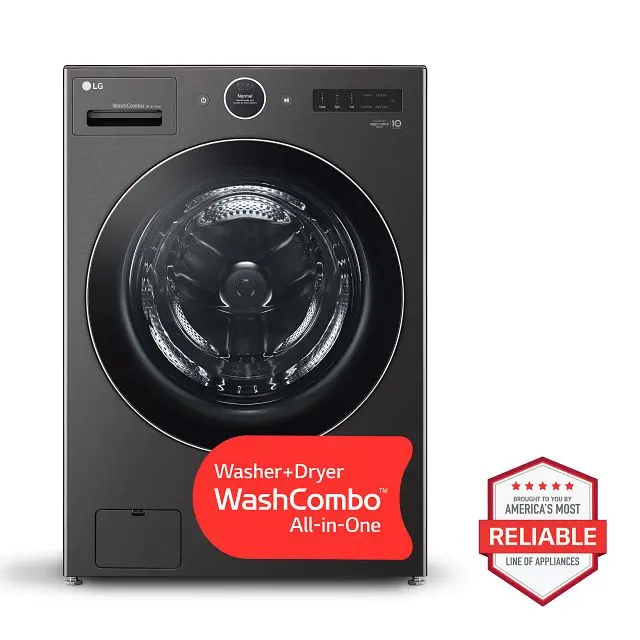 WM6998HBA LG 5.0 Cu Ft WashCombo™ All-in-One Washer-Dryer Combo - Black Steel-2