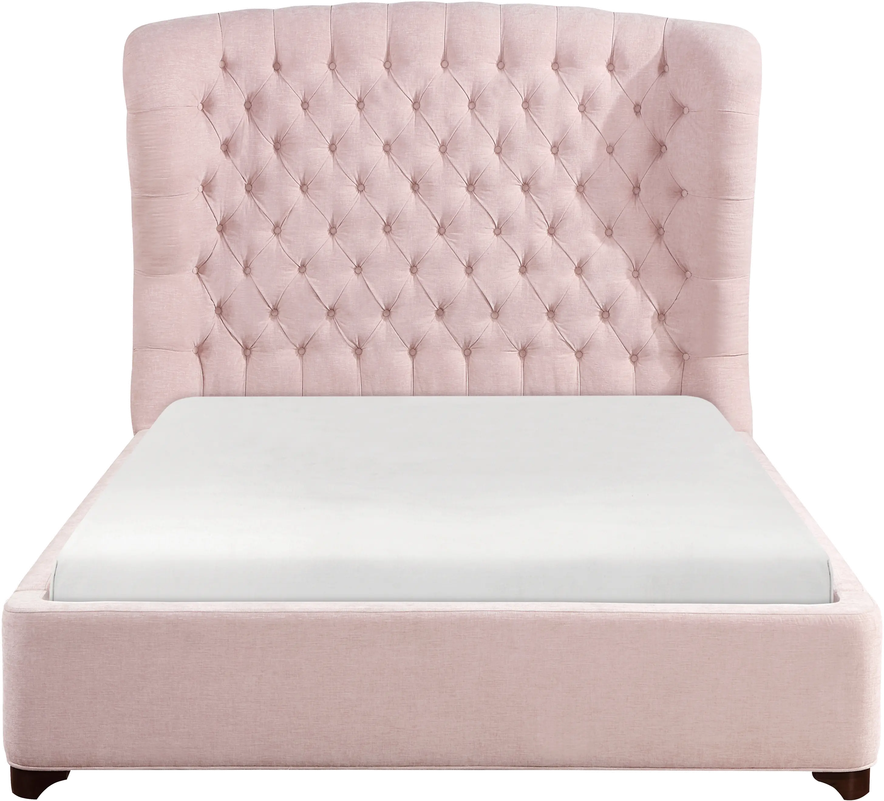 Cameo Pink Full Upholstered Bed-4