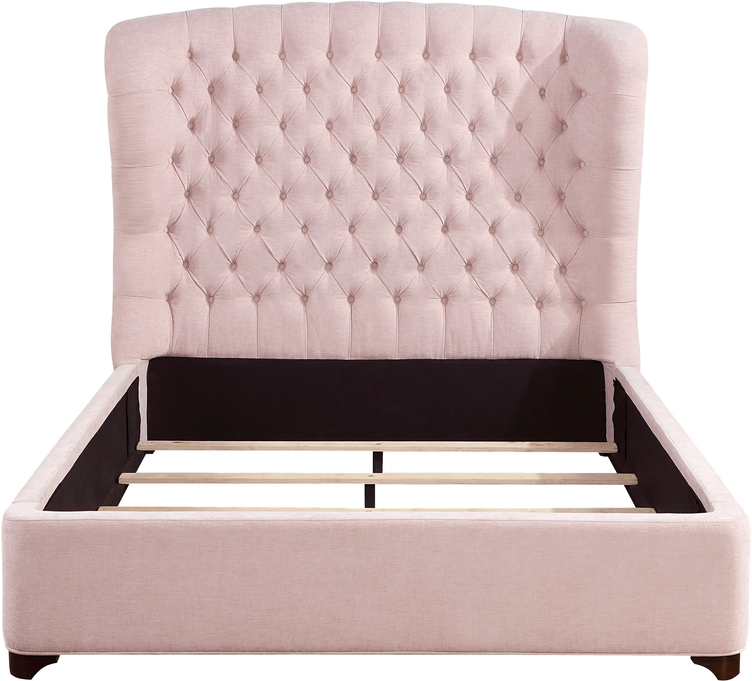 Cameo Pink Full Upholstered Bed-5